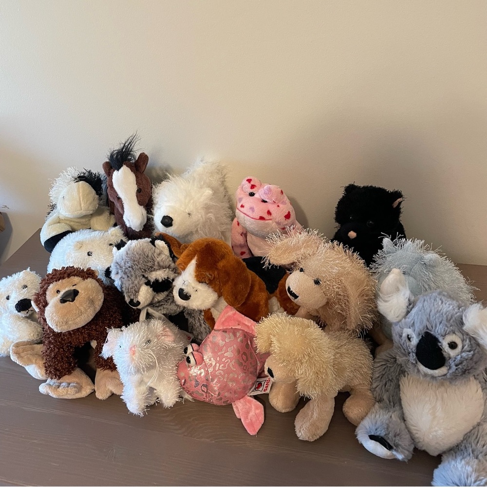 Webkinz Lot of 16 Plush Stuffed Animals No Code
